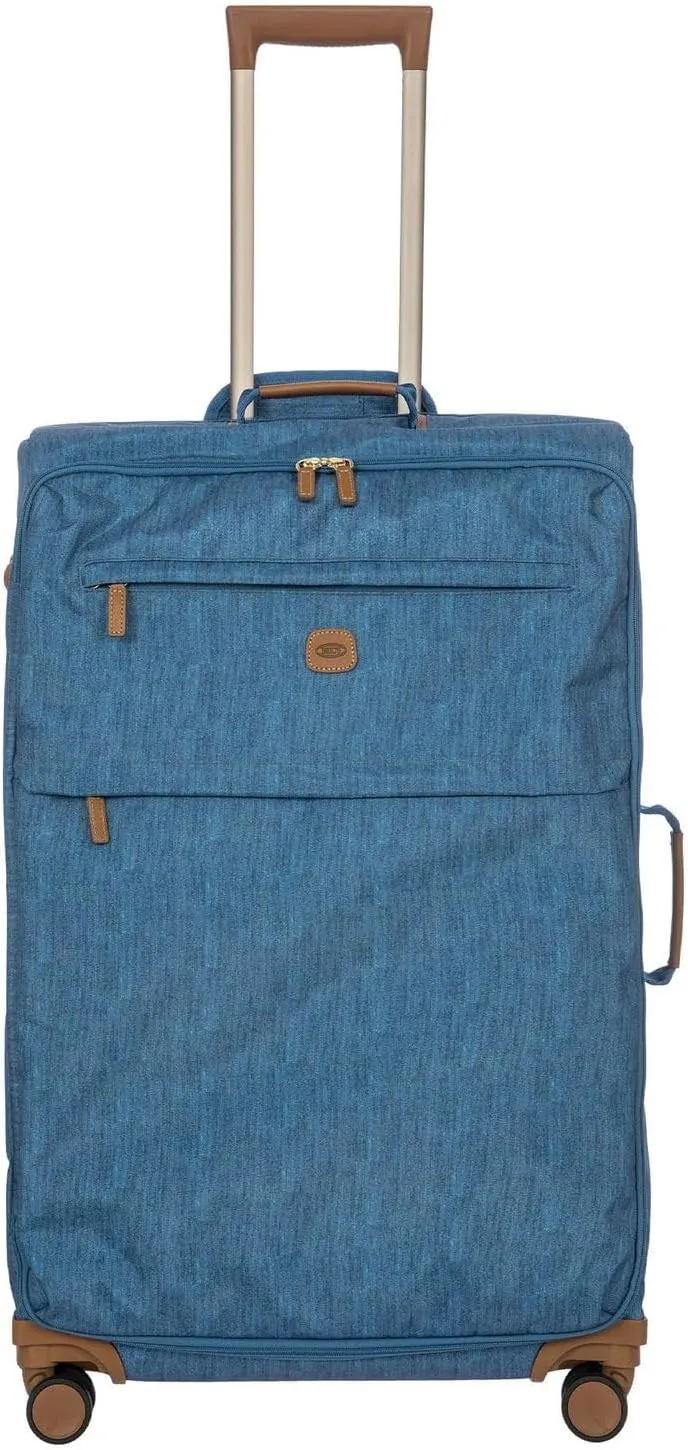 Bric's X-Bag Large Spinner with Frame - 30 Inch - Suitcases with Wheels - Checked Luggage - Jeans