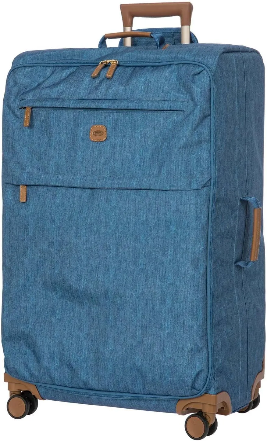 Bric's X-Bag Large Spinner with Frame - 30 Inch - Suitcases with Wheels - Checked Luggage - Jeans