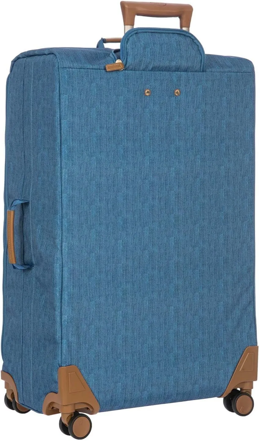 Bric's X-Bag Large Spinner with Frame - 30 Inch - Suitcases with Wheels - Checked Luggage - Jeans