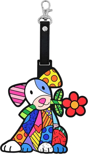 BRITTO Romero Large Rubber Luggage Tag, Lovely Dog