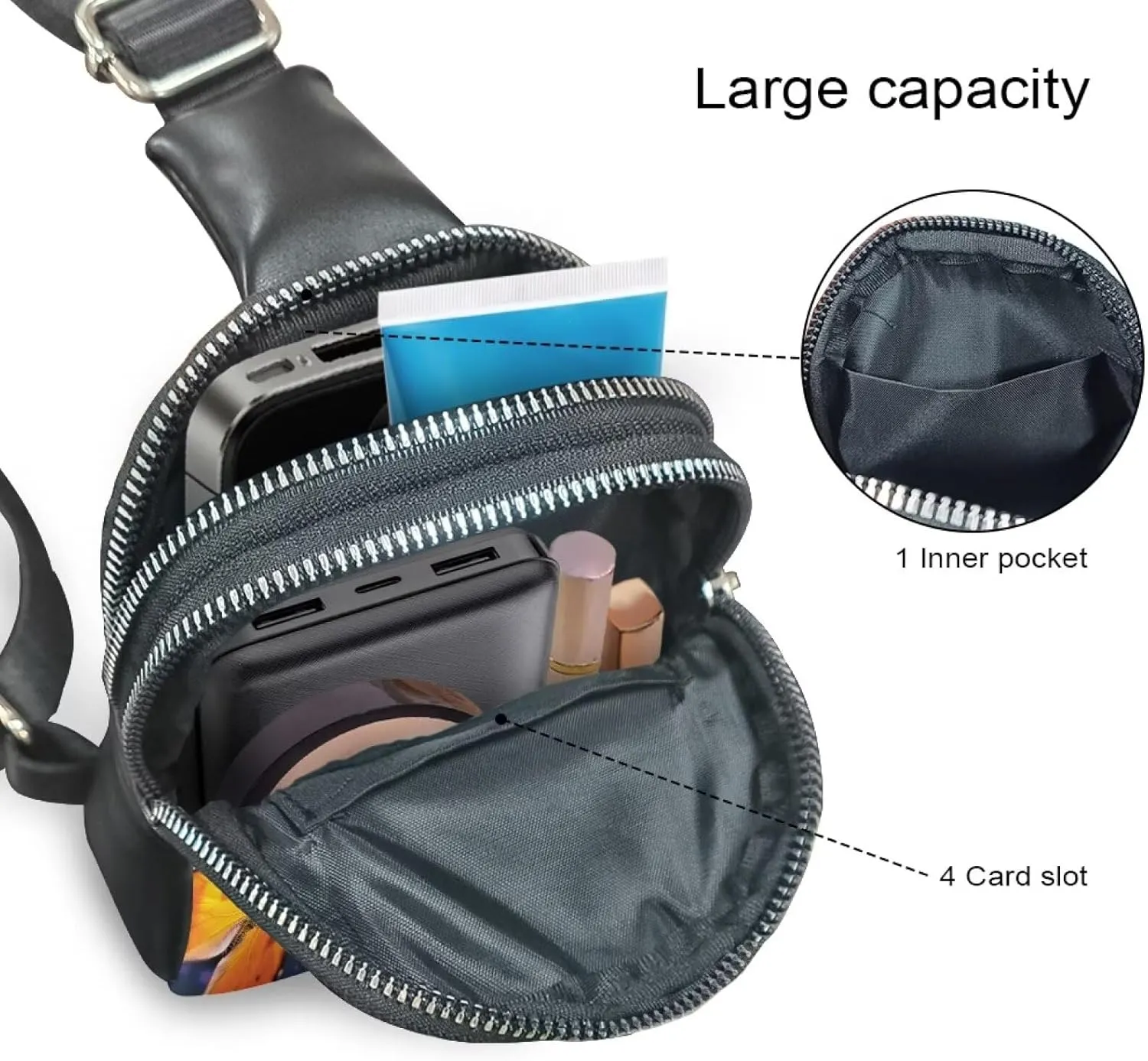 Butterfly Fanny Pack Belt Bag Women Crossbody Waist Bag, Colorful Butterflies Leather Bum Bag Crossbody Bag Waist Pack Chest Bag Purse