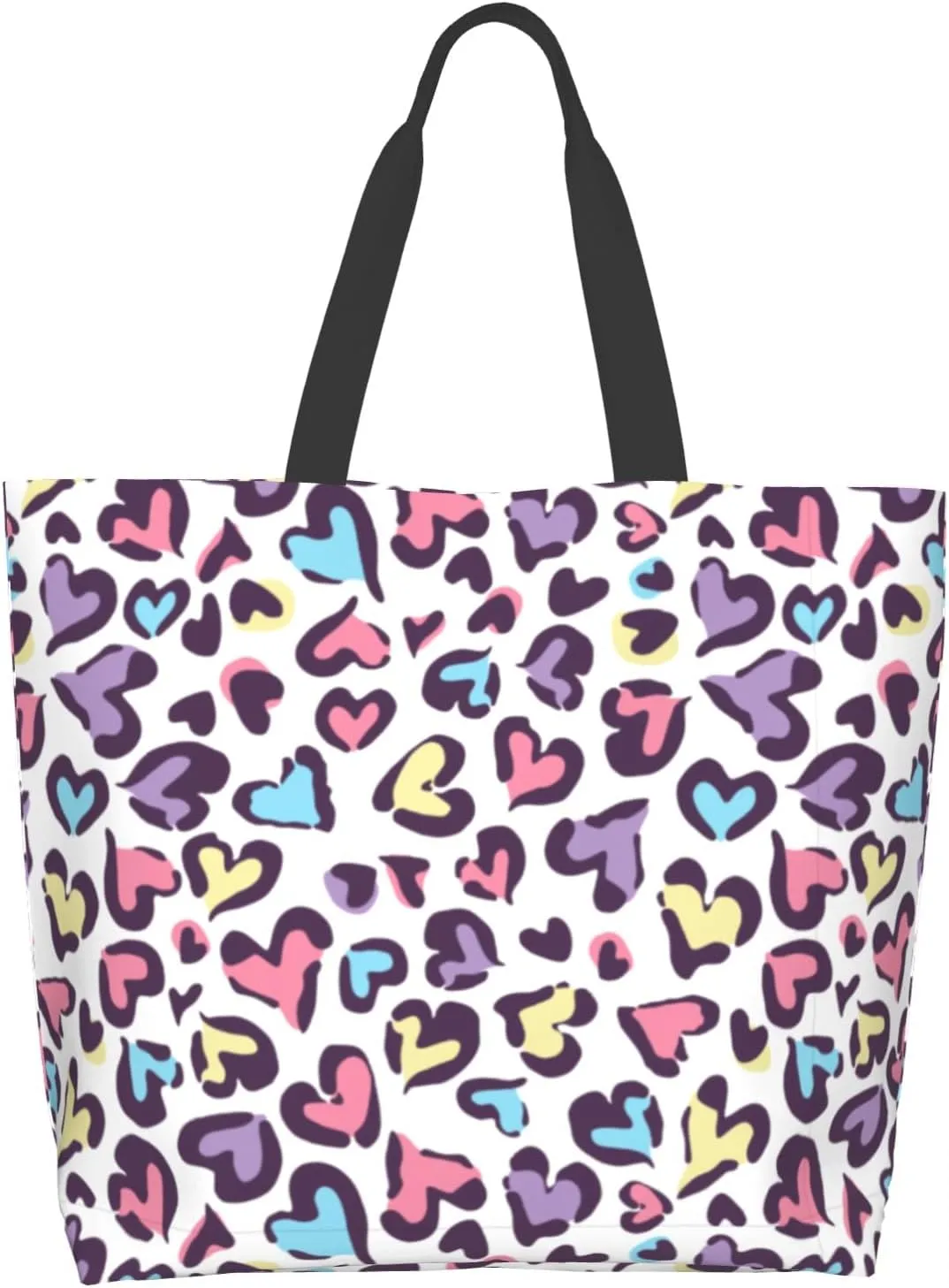 Cafl Tote Bag Shoulder Bag Large Reusable Shopping Bags Portable Storage Handbag