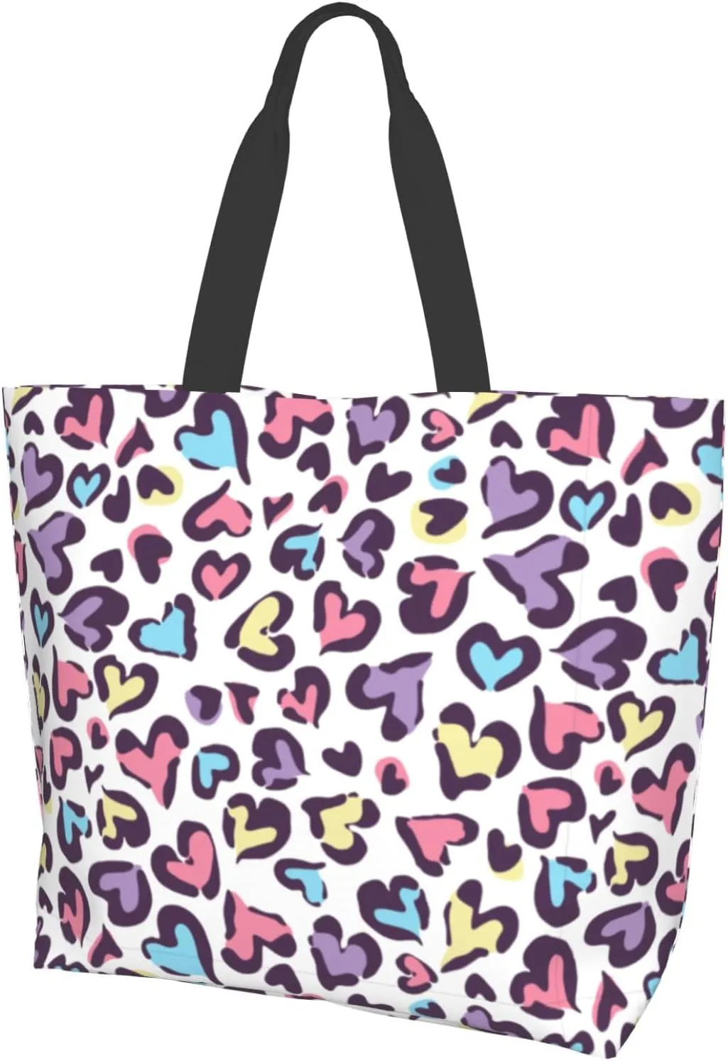 Cafl Tote Bag Shoulder Bag Large Reusable Shopping Bags Portable Storage Handbag