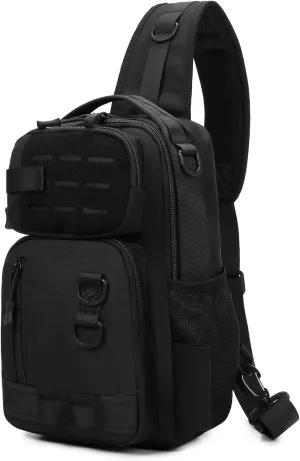 CamGo Small Tactical Sling Bag One Strap Crossbody Fishing Shoulder Pack Molle Backpack for Sport Daily