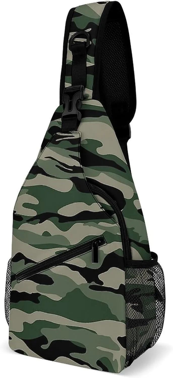 Camouflage Grey Versatile And Convenient Multipurpose Crossbody Bag - Perfect for Travel And Hiking