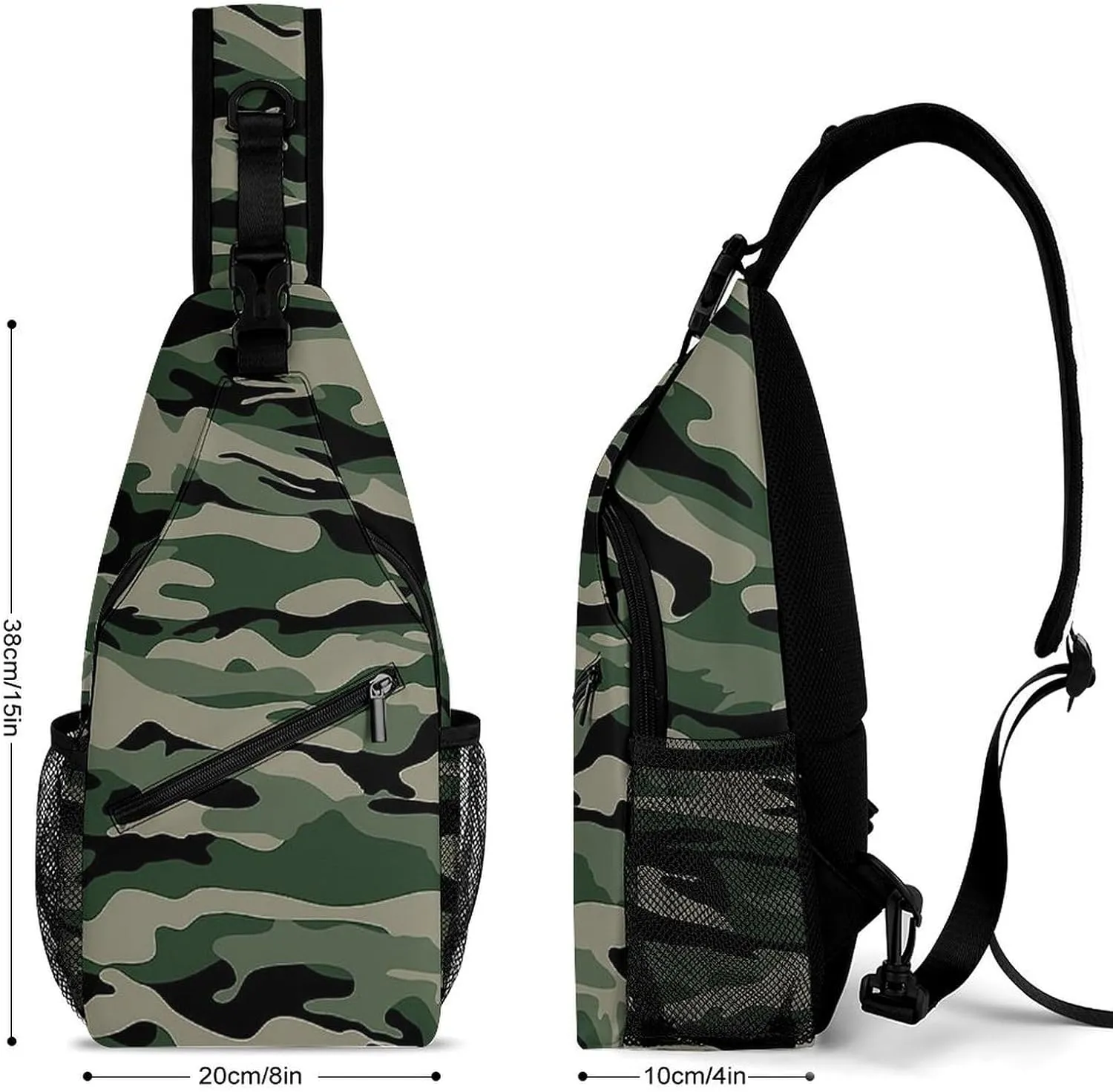 Camouflage Grey Versatile And Convenient Multipurpose Crossbody Bag - Perfect for Travel And Hiking