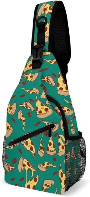 Cannabis Leafs With Skulls Versatile And Convenient Multipurpose Crossbody Bag - Perfect for Travel And Hiking