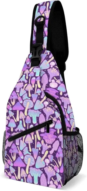 Cannabis Leafs With Skulls Versatile And Convenient Multipurpose Crossbody Bag - Perfect for Travel And Hiking