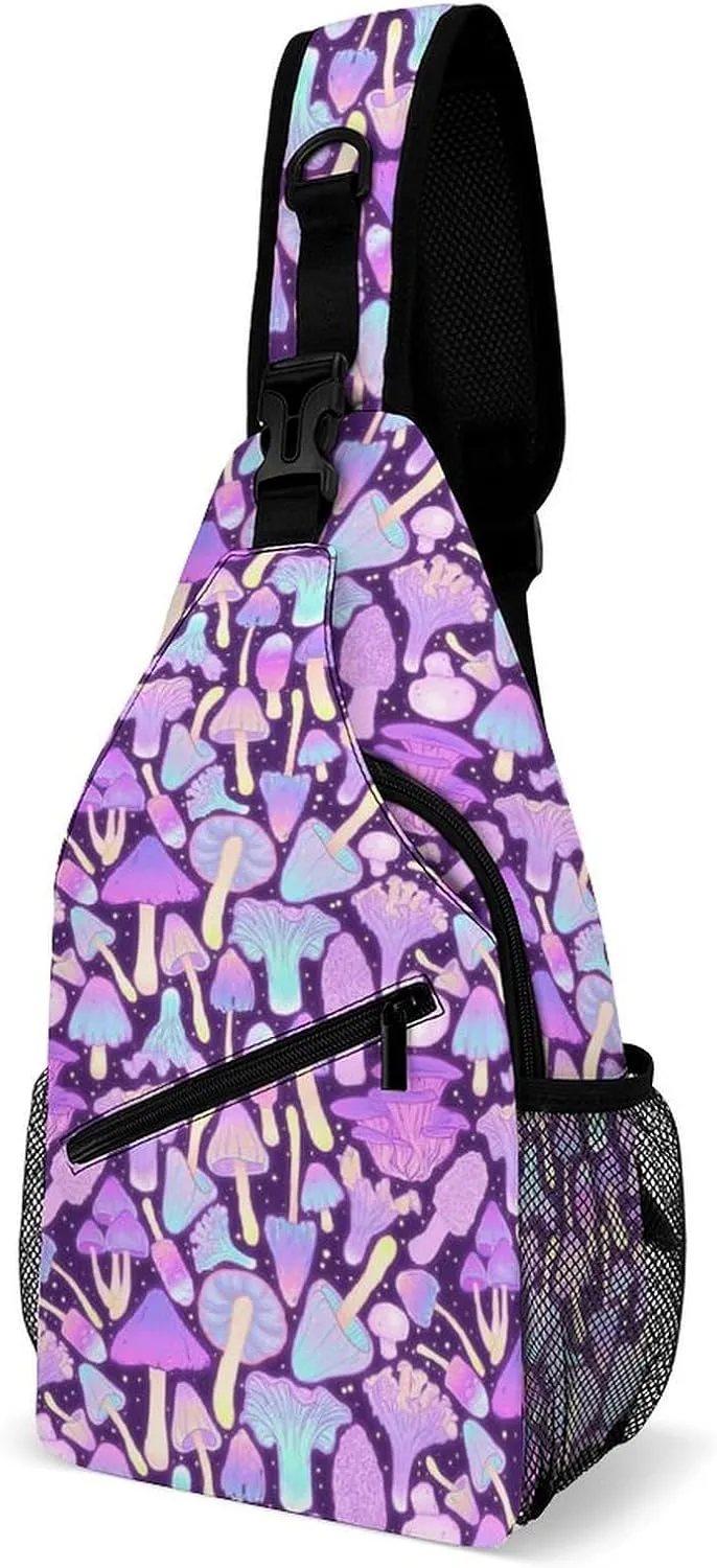 Cannabis Leafs With Skulls Versatile And Convenient Multipurpose Crossbody Bag - Perfect for Travel And Hiking