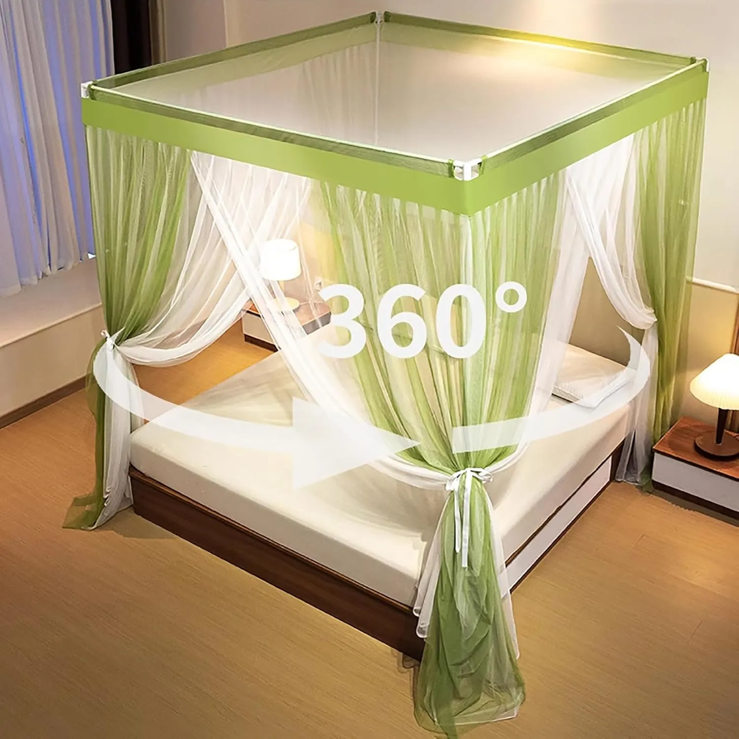 Canopy Bed Curtains Bed Netting Canopy 4 Corner Post Bed Canopy Frame Mosquito Net for Bed Canopy Bed Frame Post Poles Outer Bed Support Canopy,Pink b,Twin