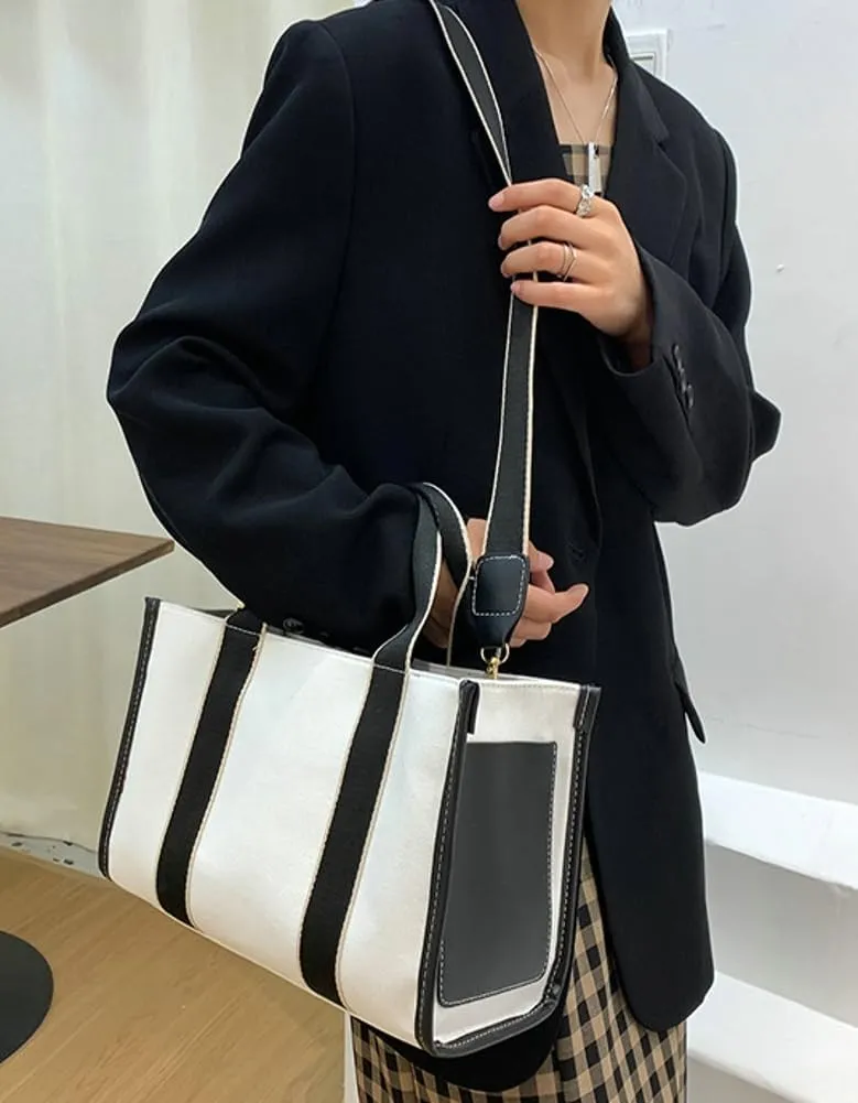 Canvas Tote Bags for Women Casual Large Work Handbags Shoulder Crossbody Purse Bag Top Handle Satchel