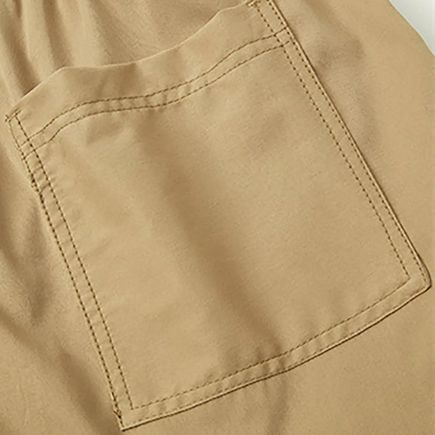 Cargo Shorts for Men Stretch Waist Casual Loose Drawstring Quick Dry Hiking Tactical Outdoor Work Shorts Summer 2025