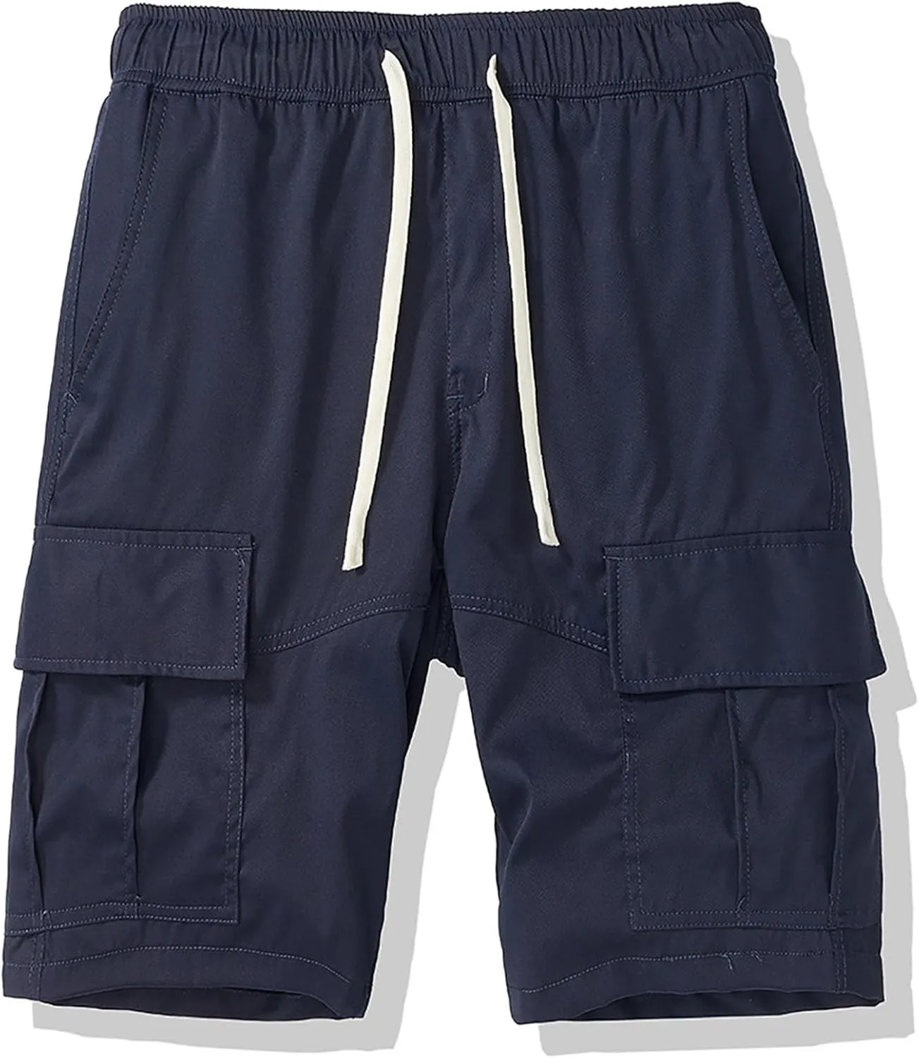 Cargo Shorts for Men Stretch Waist Casual Loose Drawstring Quick Dry Hiking Tactical Outdoor Work Shorts Summer 2025