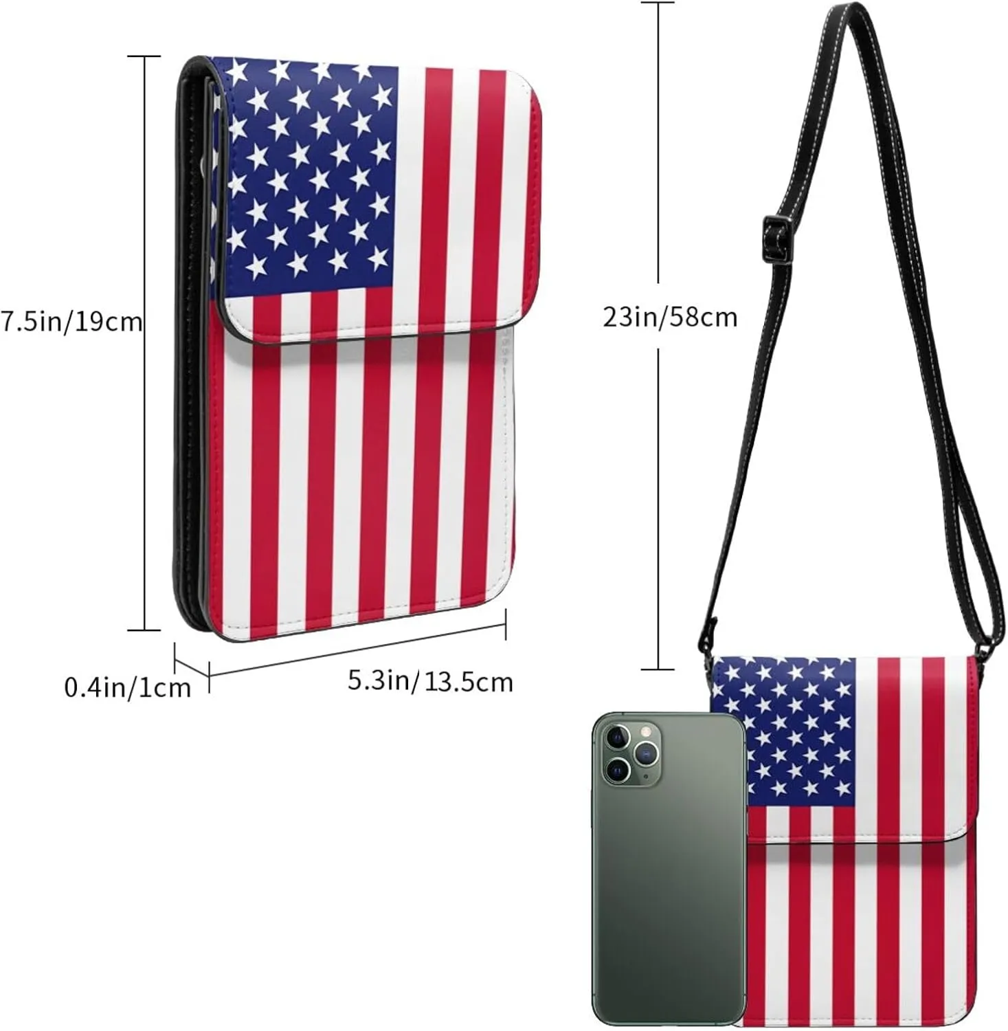 Carton Thunders Leather Crossbody Phone Purse for Women Cute Wallet Bags Lightweight Mini Sling Bag