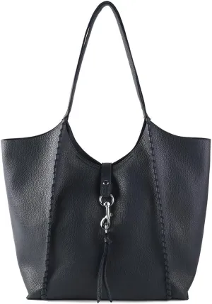Casual Zipper Tote Bag for Women Soft PU Leather Hobo Bag Slouchy Shoulder Purse for Work Travel