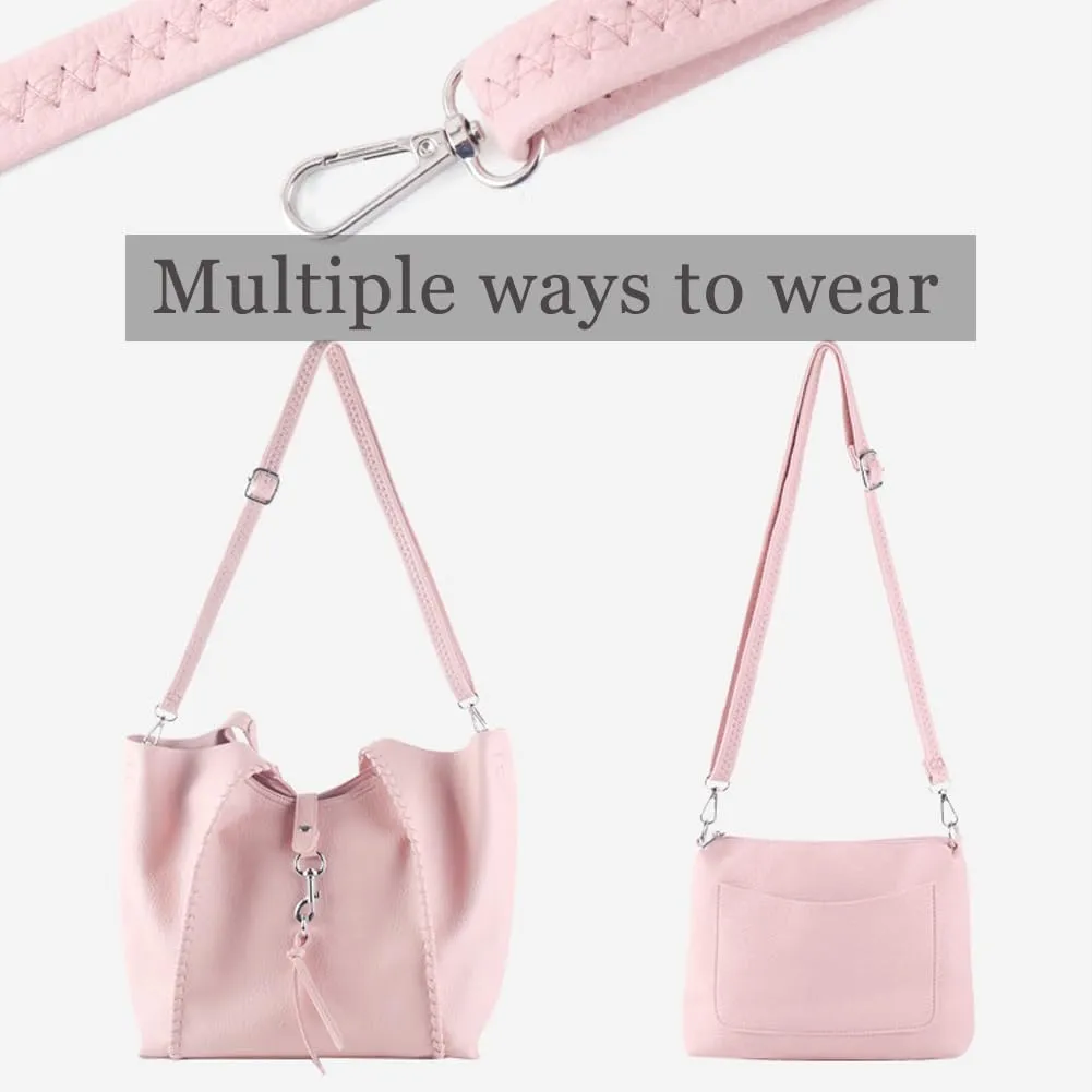 Casual Zipper Tote Bag for Women Soft PU Leather Hobo Bag Slouchy Shoulder Purse for Work Travel