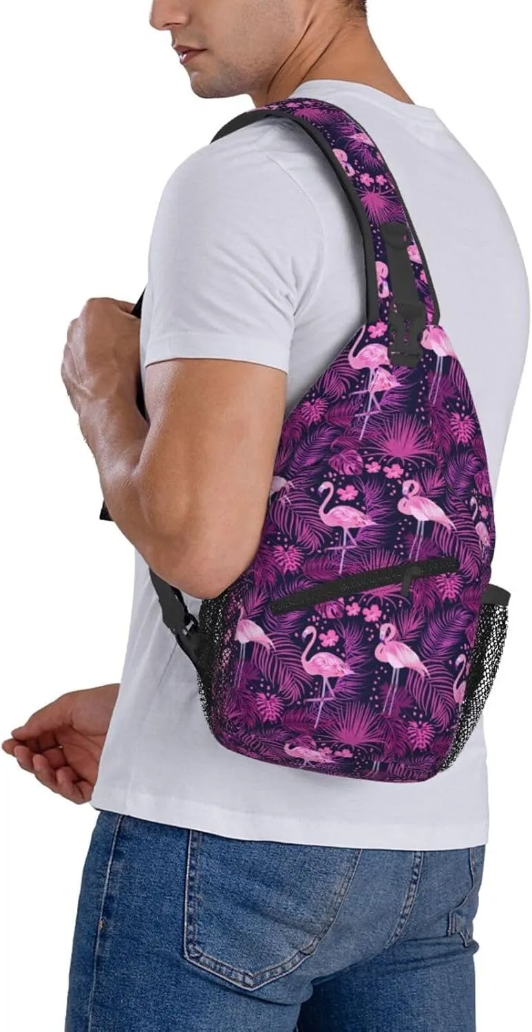 Chest Sling Bag Crossbody Shoulder Backpack Bag Gym Cycling Travel Hiking Daypack Cross Bag