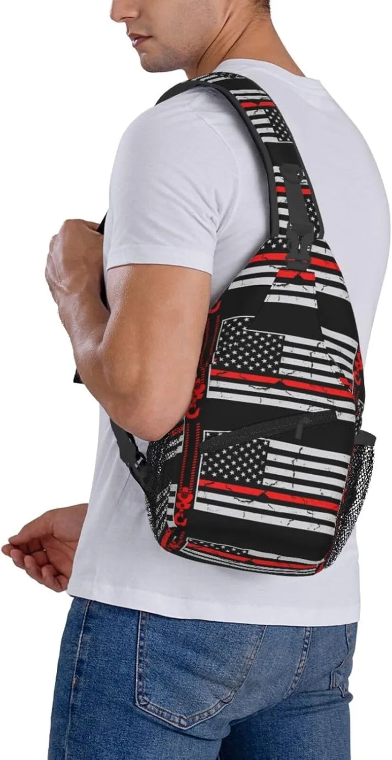 Chest Sling Bag Crossbody Shoulder Backpack Bag Gym Cycling Travel Hiking Daypack Cross Bag