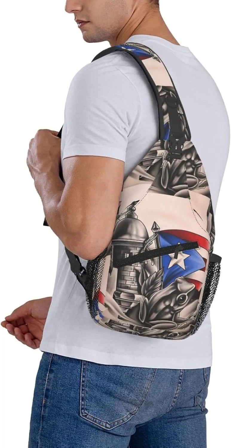 Chest Sling Bag Crossbody Shoulder Backpack Bag Gym Cycling Travel Hiking Daypack Cross Bag