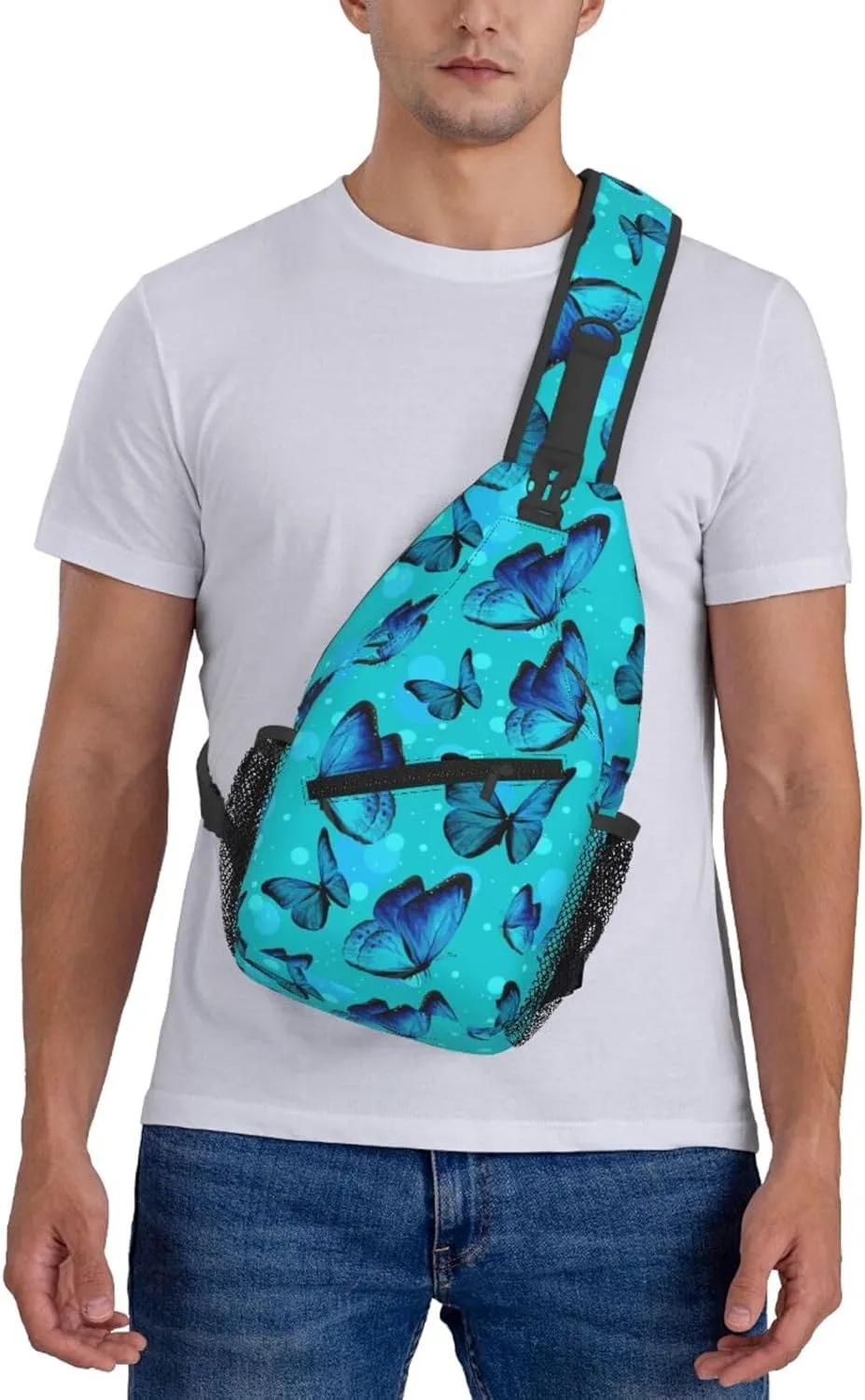 Chest Sling Bag Crossbody Shoulder Backpack Bag Gym Cycling Travel Hiking Daypack Cross Bag