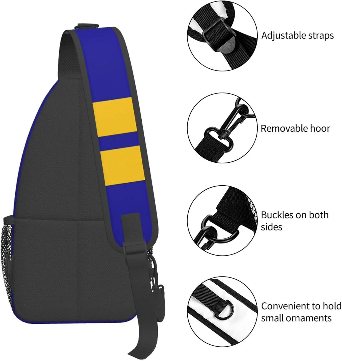 Chest Sling Bag Crossbody Shoulder Backpack Bag Gym Cycling Travel Hiking Daypack Cross Bag