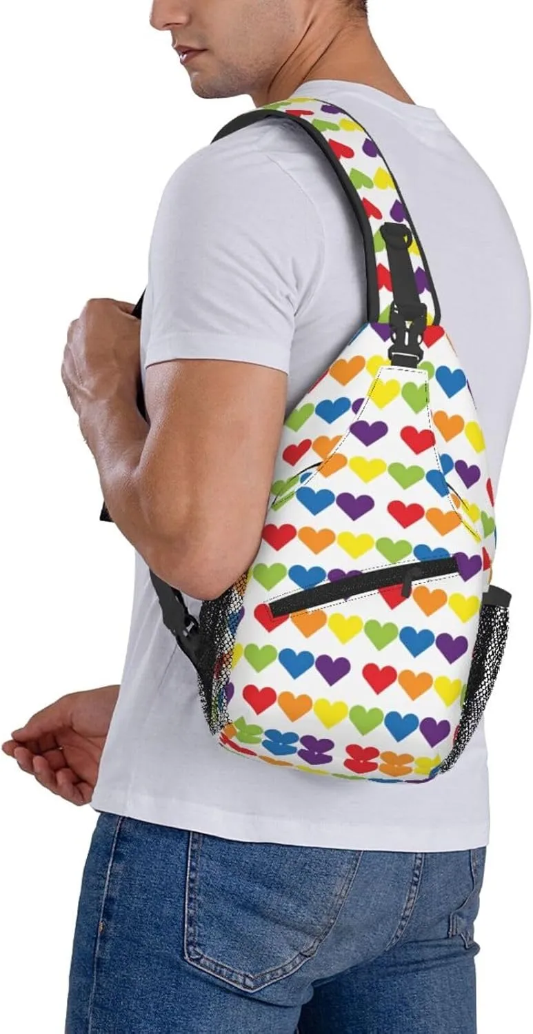 Chest Sling Bag Crossbody Shoulder Backpack Bag Gym Cycling Travel Hiking Daypack Cross Bag