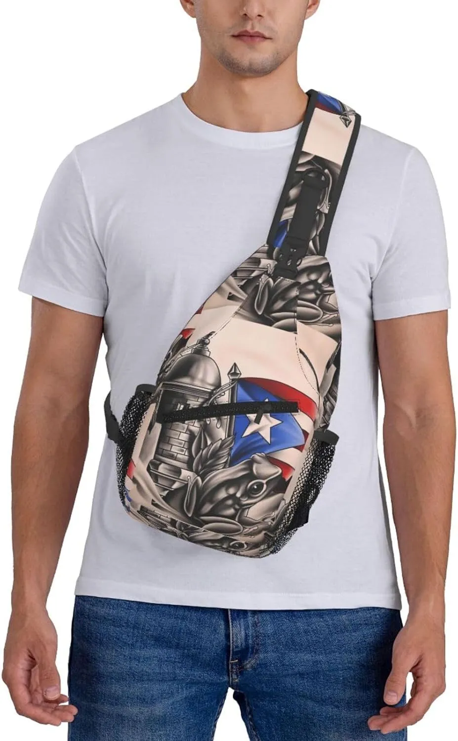 Chest Sling Bag Crossbody Shoulder Backpack Bag Gym Cycling Travel Hiking Daypack Cross Bag