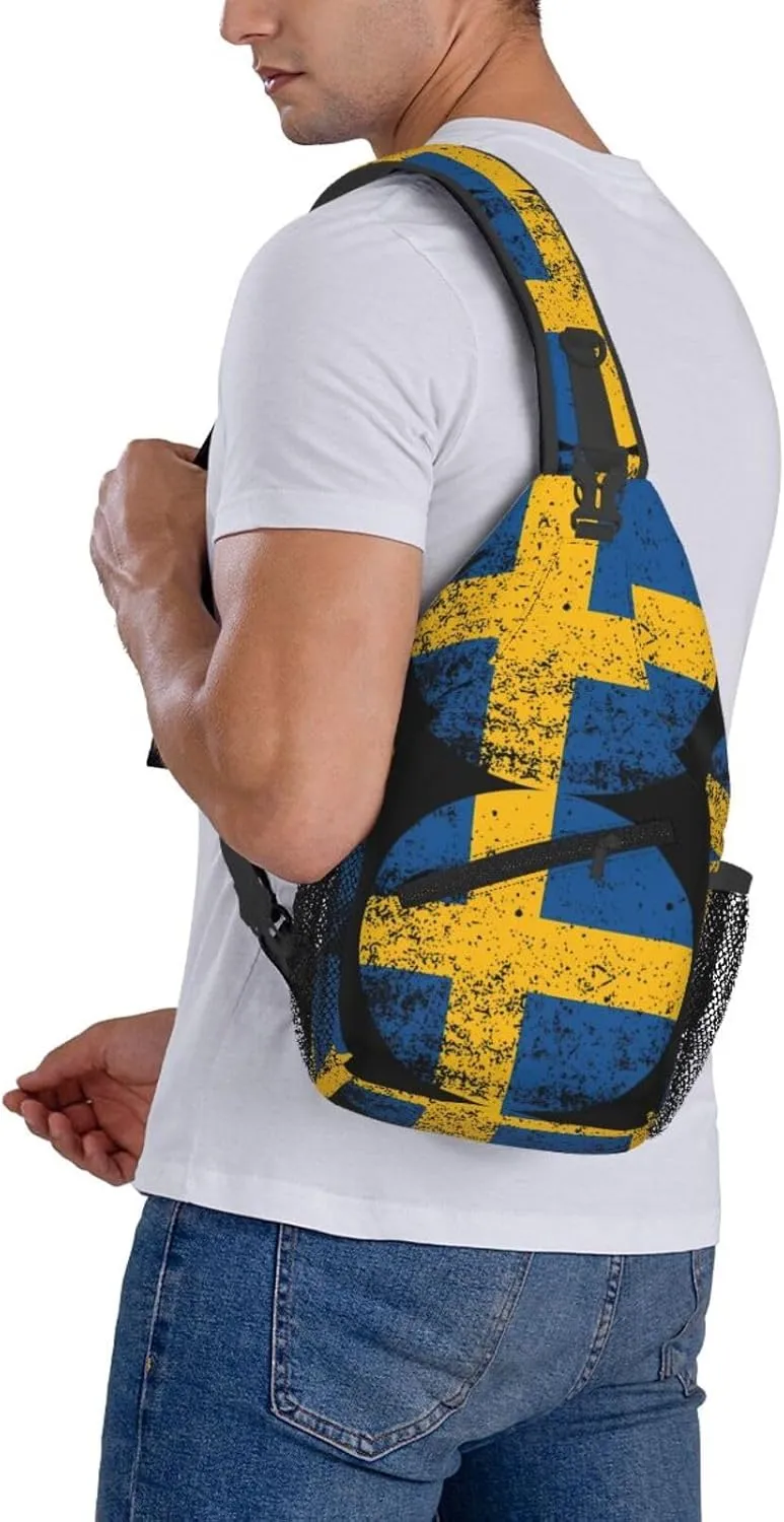 Chest Sling Bag Crossbody Shoulder Backpack Bag Gym Cycling Travel Hiking Daypack Cross Bag