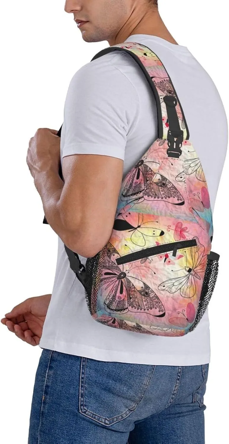 Chest Sling Bag Crossbody Shoulder Backpack Bag Gym Cycling Travel Hiking Daypack Cross Bag