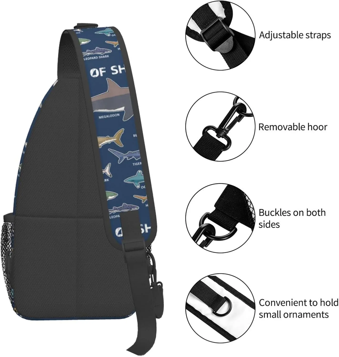 Chest Sling Bag Crossbody Shoulder Backpack Bag Gym Cycling Travel Hiking Daypack Cross Bag