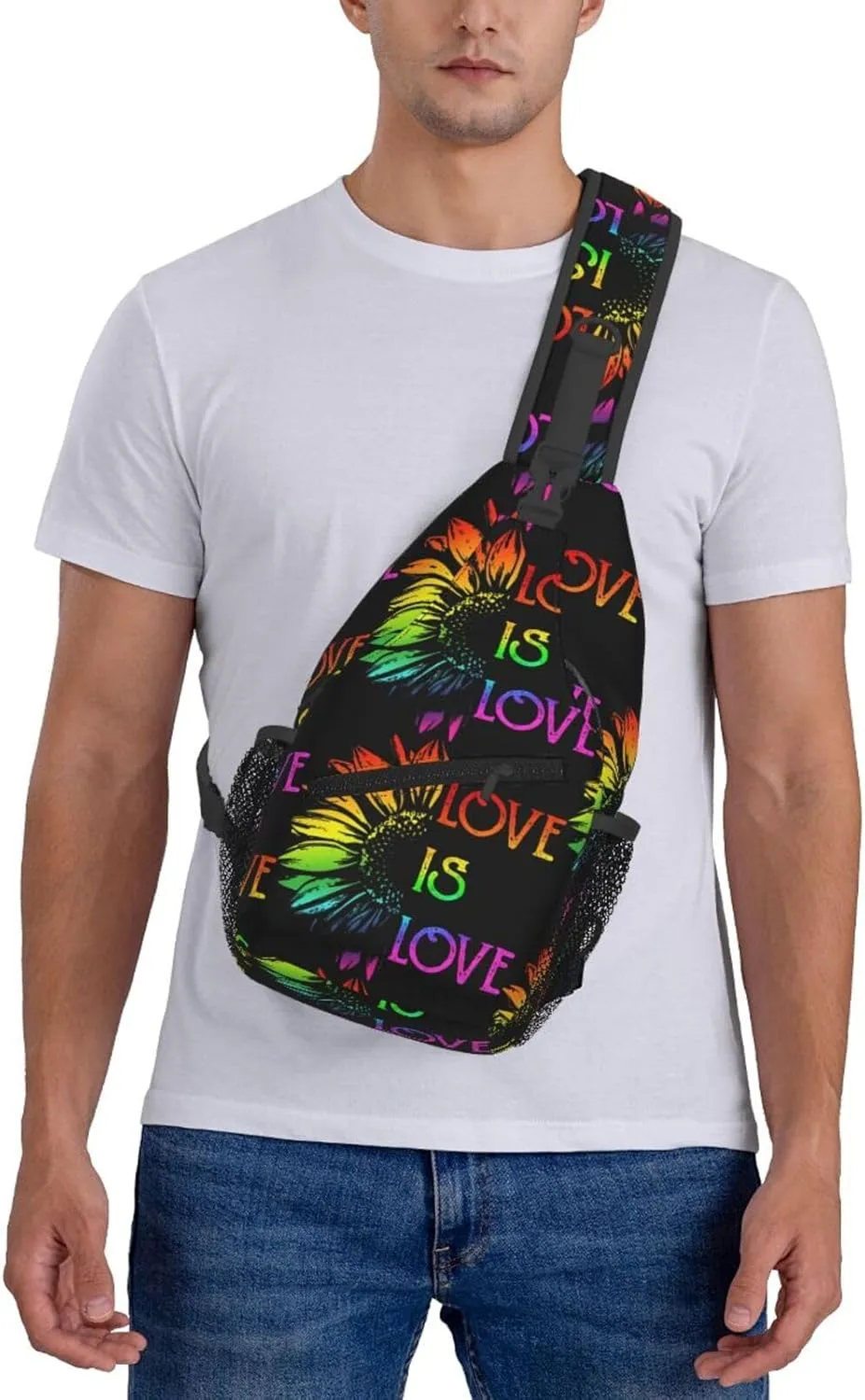 Chest Sling Bag Crossbody Shoulder Backpack Bag Gym Cycling Travel Hiking Daypack Cross Bag