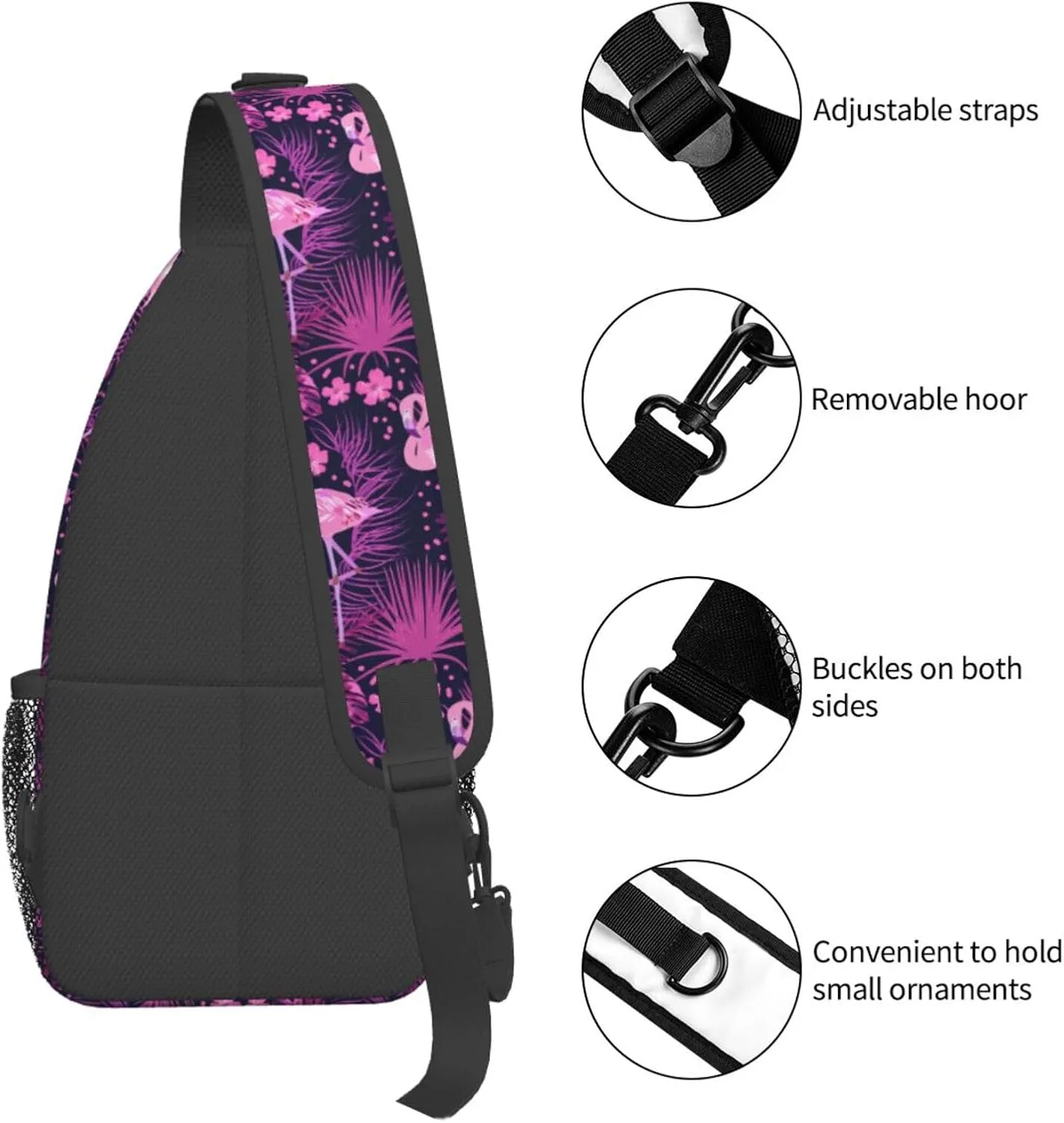 Chest Sling Bag Crossbody Shoulder Backpack Bag Gym Cycling Travel Hiking Daypack Cross Bag