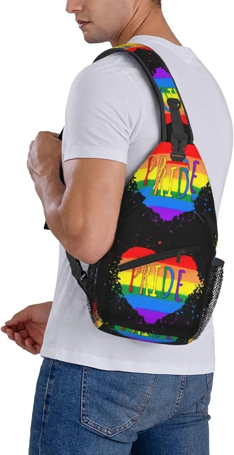 Chest Sling Bag Crossbody Shoulder Backpack Bag Gym Cycling Travel Hiking Daypack Cross Bag