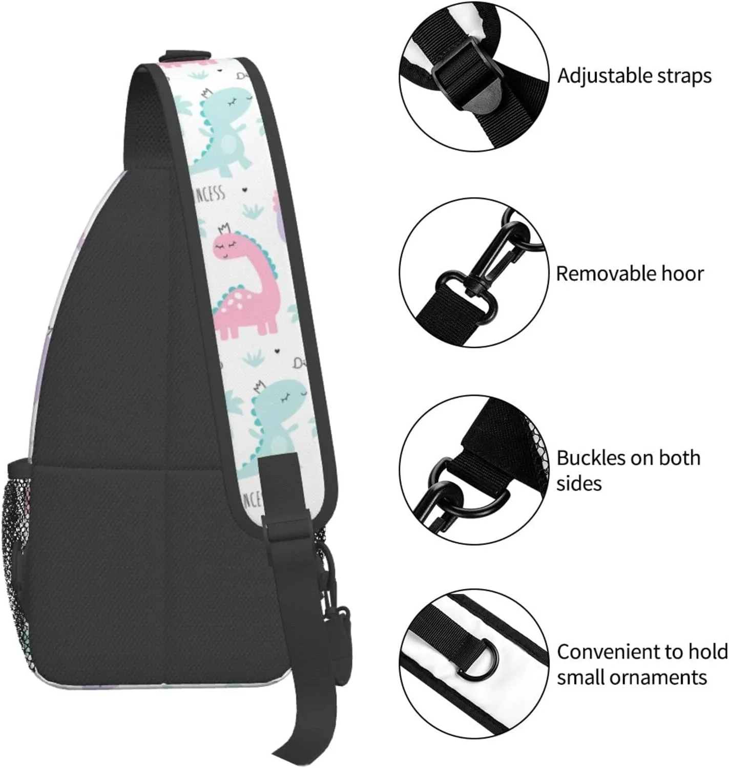 Chest Sling Bag Crossbody Shoulder Backpack Bag Gym Cycling Travel Hiking Daypack Cross Bag