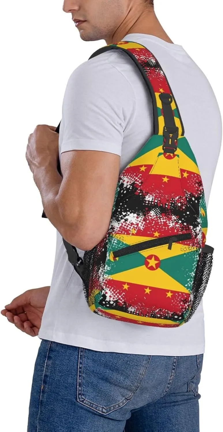 Chest Sling Bag Crossbody Shoulder Backpack Bag Gym Cycling Travel Hiking Daypack Cross Bag