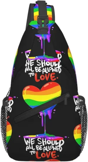 Chest Sling Bag Crossbody Shoulder Backpack Bag Gym Cycling Travel Hiking Daypack Cross Bag