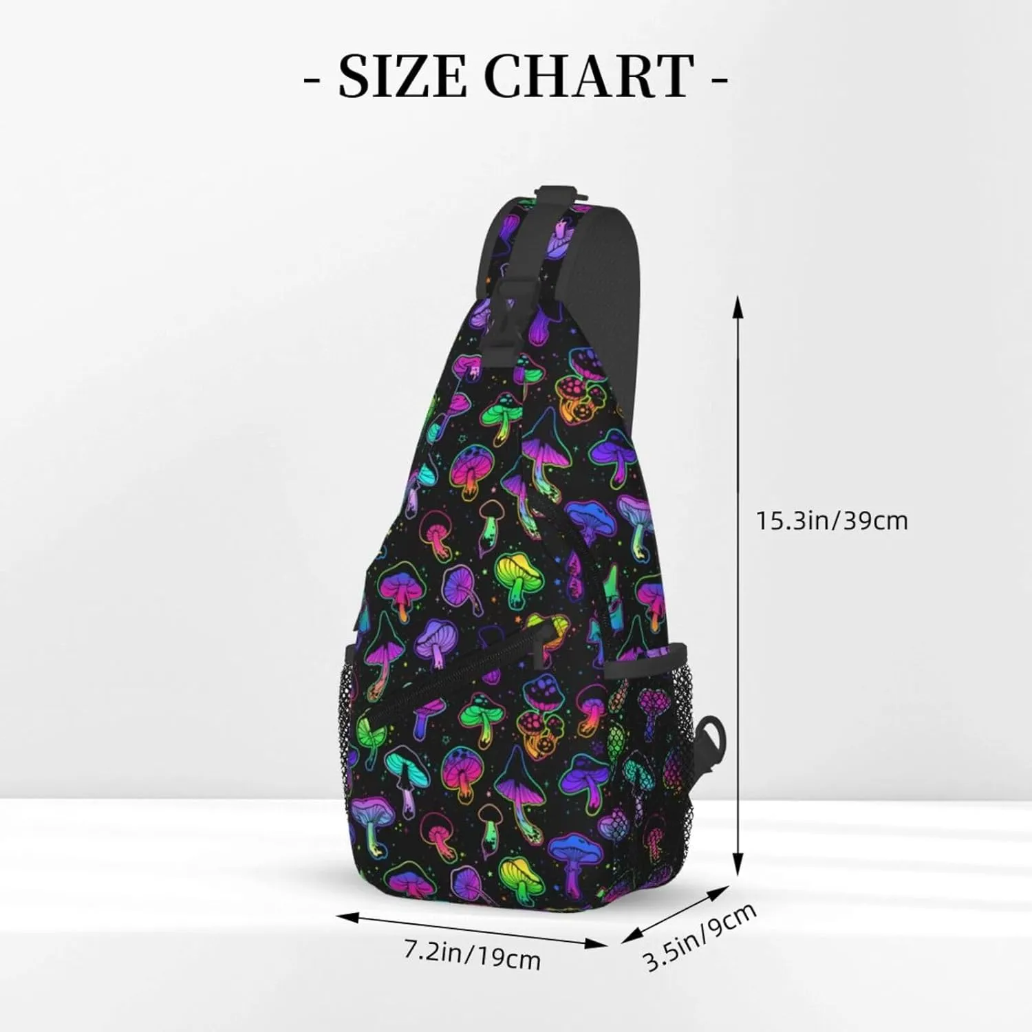 Chest Sling Bag Crossbody Shoulder Backpack Bag Gym Cycling Travel Hiking Daypack Cross Bag
