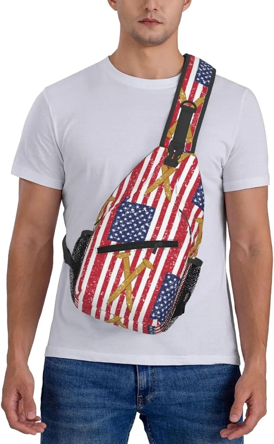 Chest Sling Bag Crossbody Shoulder Backpack Bag Gym Cycling Travel Hiking Daypack Cross Bag