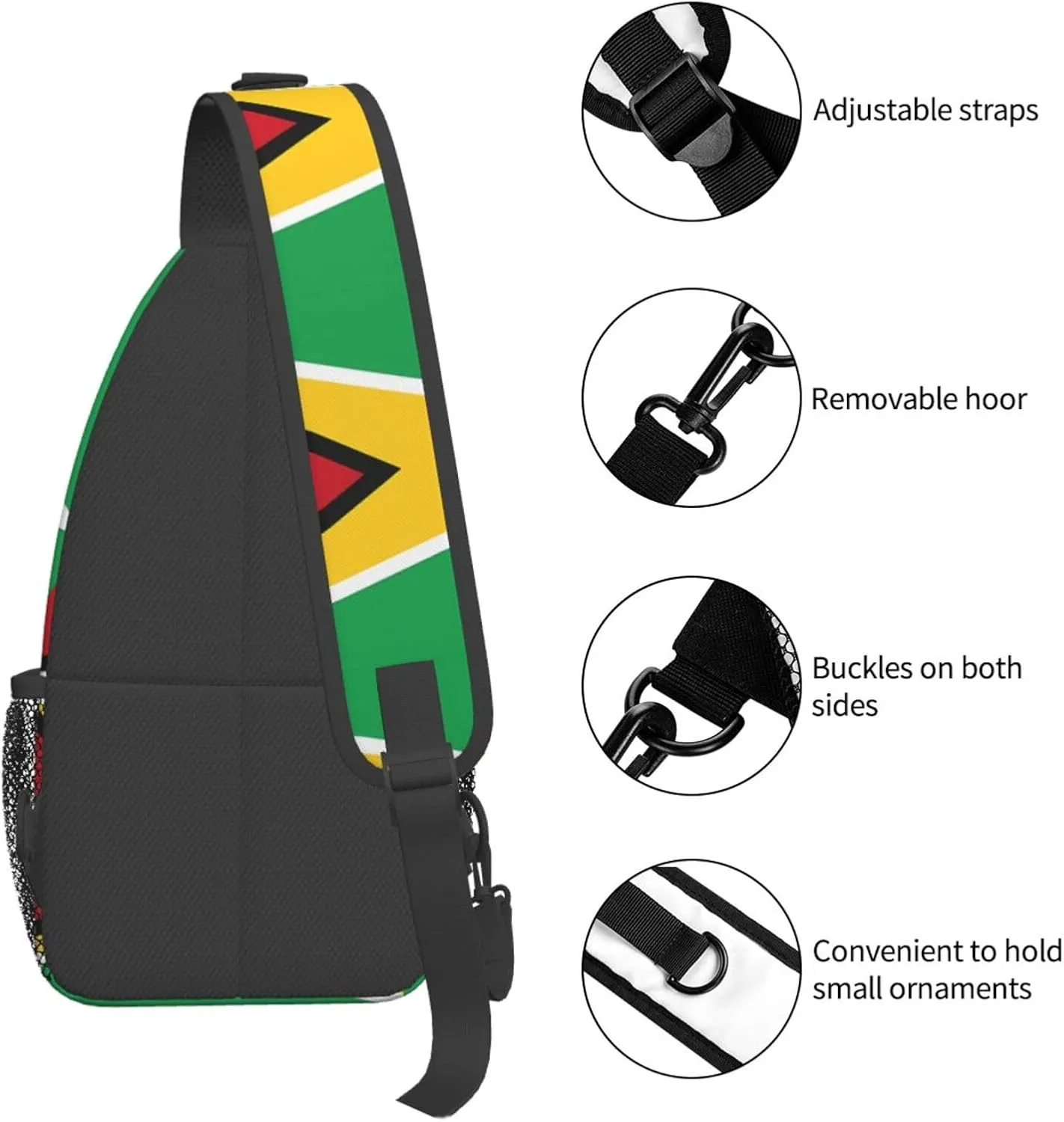 Chest Sling Bag Crossbody Shoulder Backpack Bag Gym Cycling Travel Hiking Daypack Cross Bag