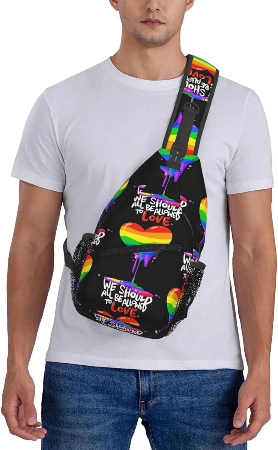 Chest Sling Bag Crossbody Shoulder Backpack Bag Gym Cycling Travel Hiking Daypack Cross Bag