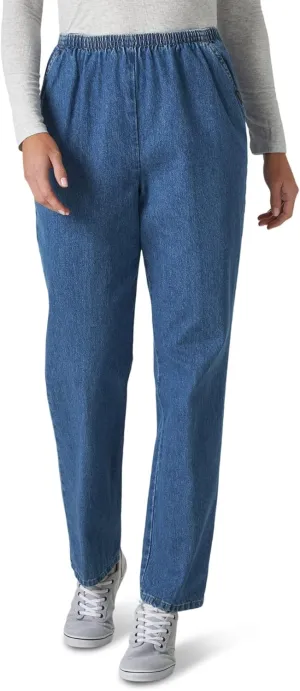 Chic Classic Collection Women's Cotton Pull-On Pant with Elastic Waist