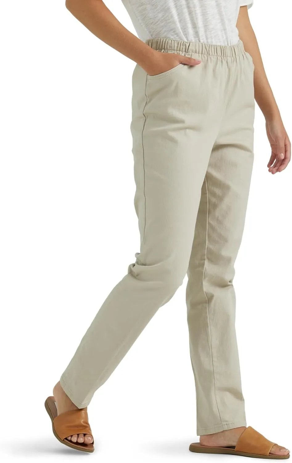 Chic Classic Collection Women's Stretch Elastic Waist Pull-On Legging Pant
