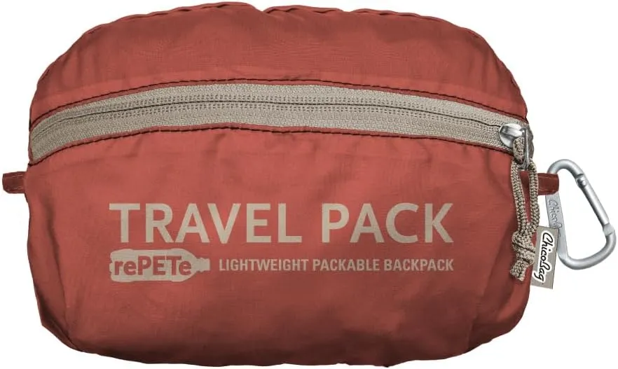 ChicoBag Travel Pack rePETe   Refine | Eco-friendly Lightweight and Packable Travel Backpack (Jasper)