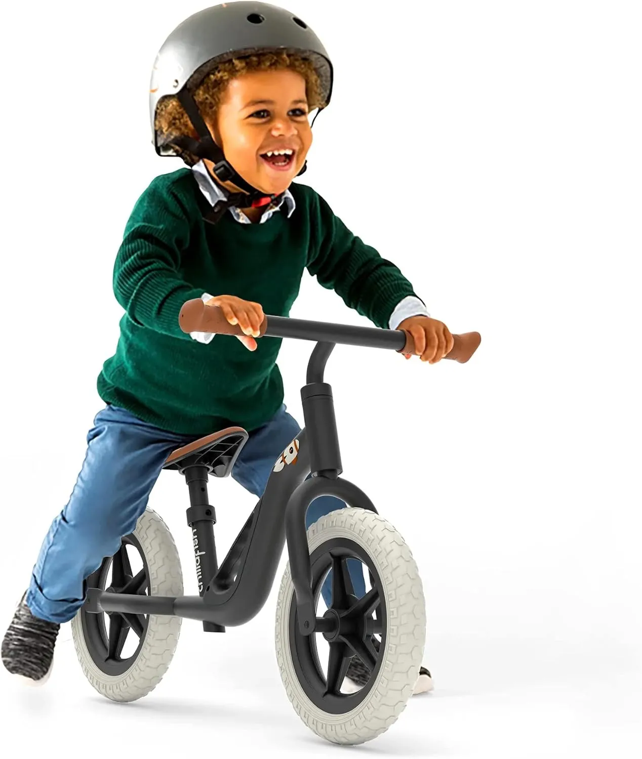 Chillafish Charlie Toddler Balance Bike, Lightweight 10-Inch Bike for Boys & Girls 2 to 4 Years Old, Adjustable Seat, Carry Handle & No-Puncture Tires