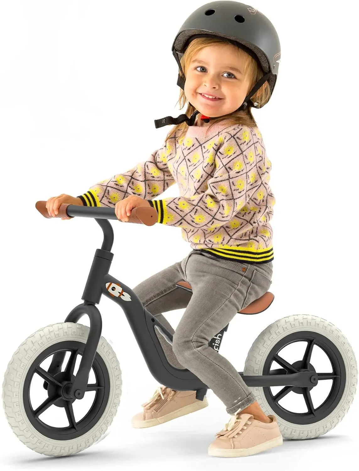 Chillafish Charlie Toddler Balance Bike, Lightweight 10-Inch Bike for Boys & Girls 2 to 4 Years Old, Adjustable Seat, Carry Handle & No-Puncture Tires