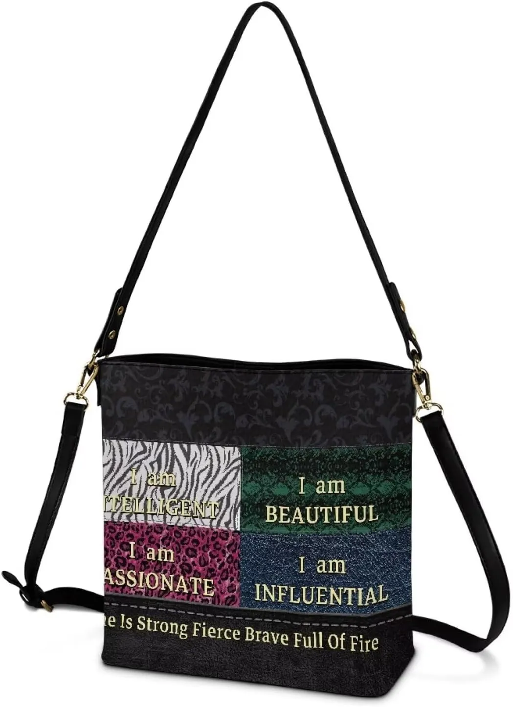 Christian Tote Bags for Women, God Quotes Leather Handbags Bucket Bags, PU Leather Bible Church Bag Satchel Hobo
