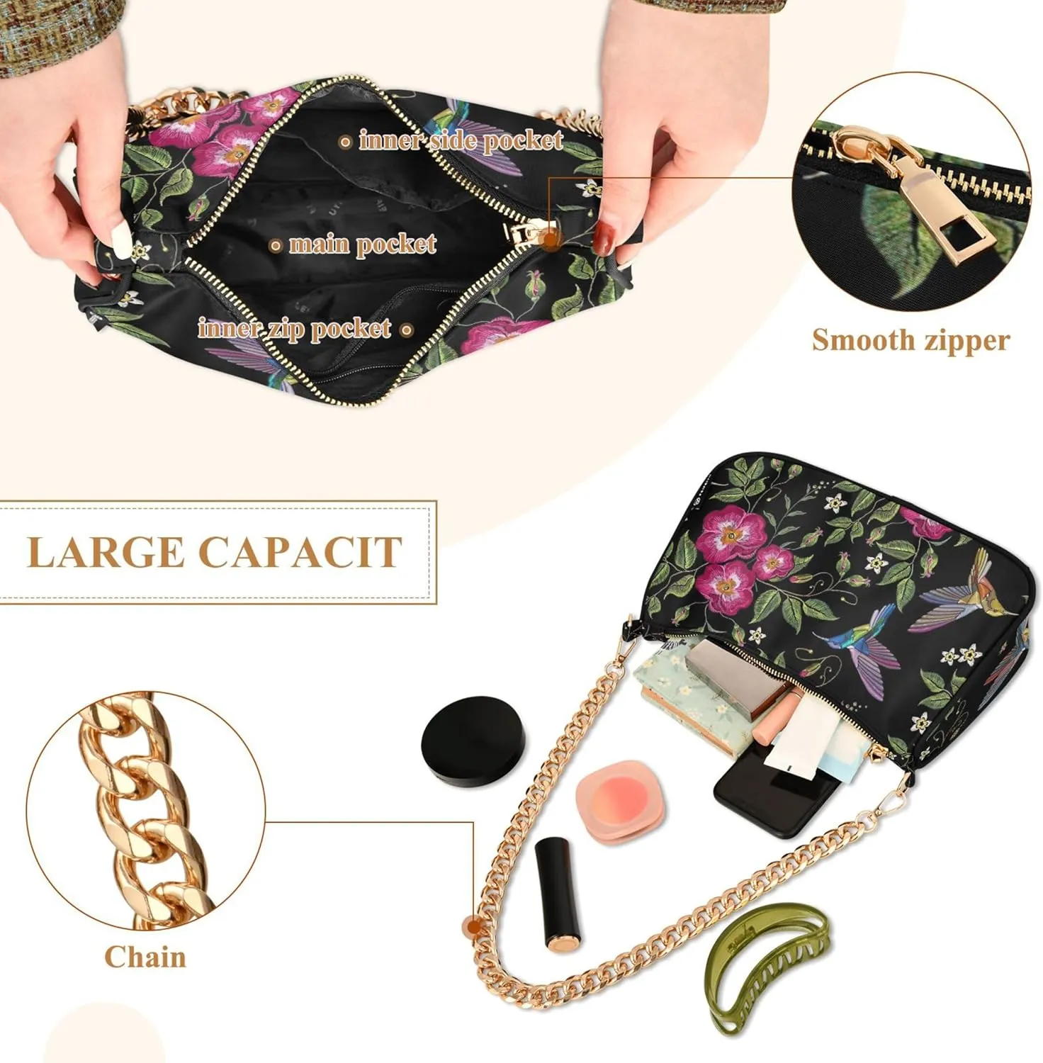 Christmas Gonme Cane Phone Purse Small Hobo Purse Women's Vintage Handbags Shoulder Handbag