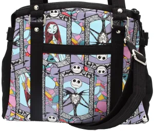 Christmas Skeleton | Satchel Structured Handbag | Medium | Choose boy skeleton or girl