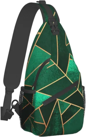 Cigar And Whiskey Cross Chest Bag Diagonally,Crossbody Backpack Travel Hiking Casual Chest Bags Lightweight Sling Bag