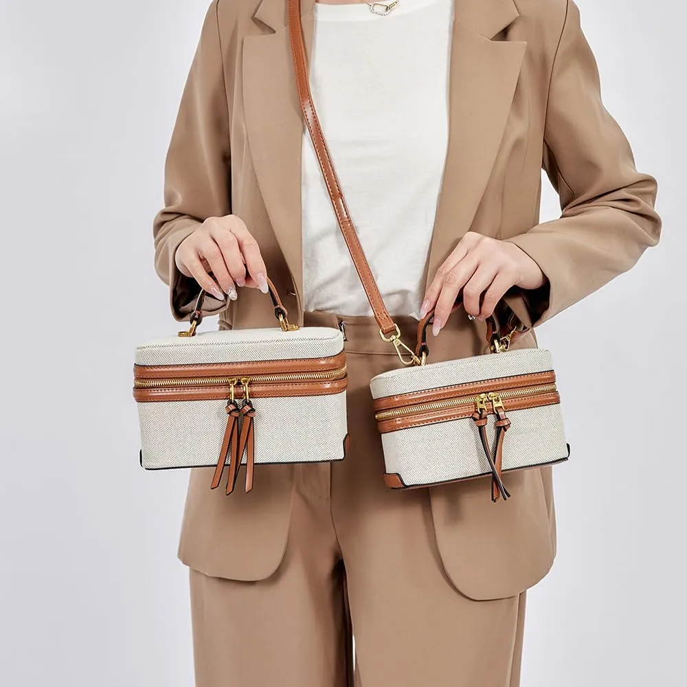 Classic Satchel Crossbody Purse for Women Chic Mini Box Purse, Women Crossbody Shoulder Bag